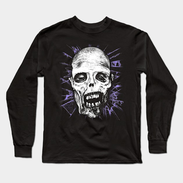 Vintage Horror Ghoul Long Sleeve T-Shirt by MAGE